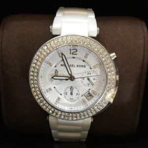 Michael Kors white ceramic watch